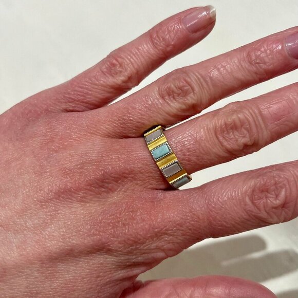 Frieda Rothman Celestial Mother of Pearl Ring - Picture 1 of 6